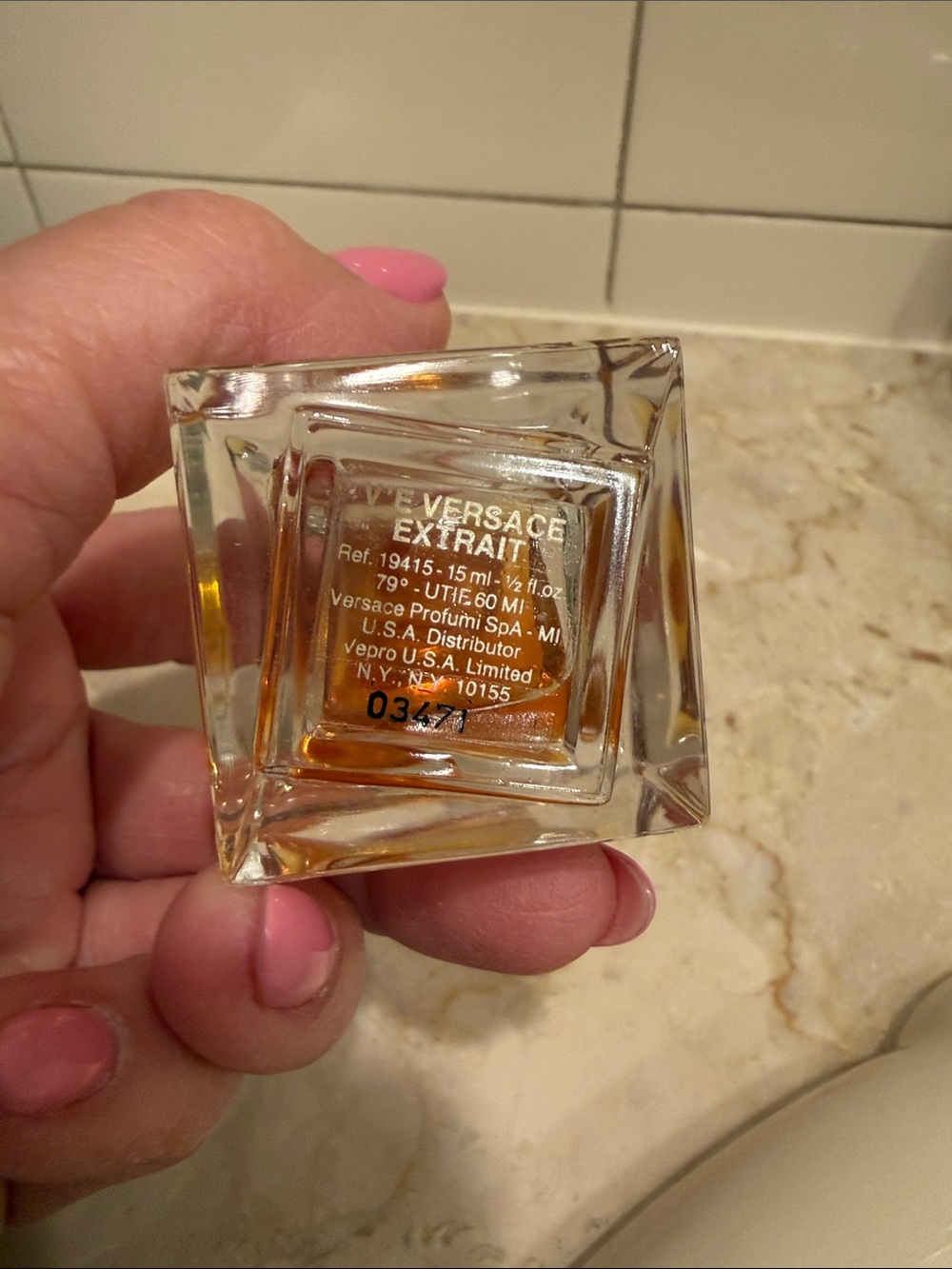 Vintage Versace Extrait Mini Perfume Bottle 15ml